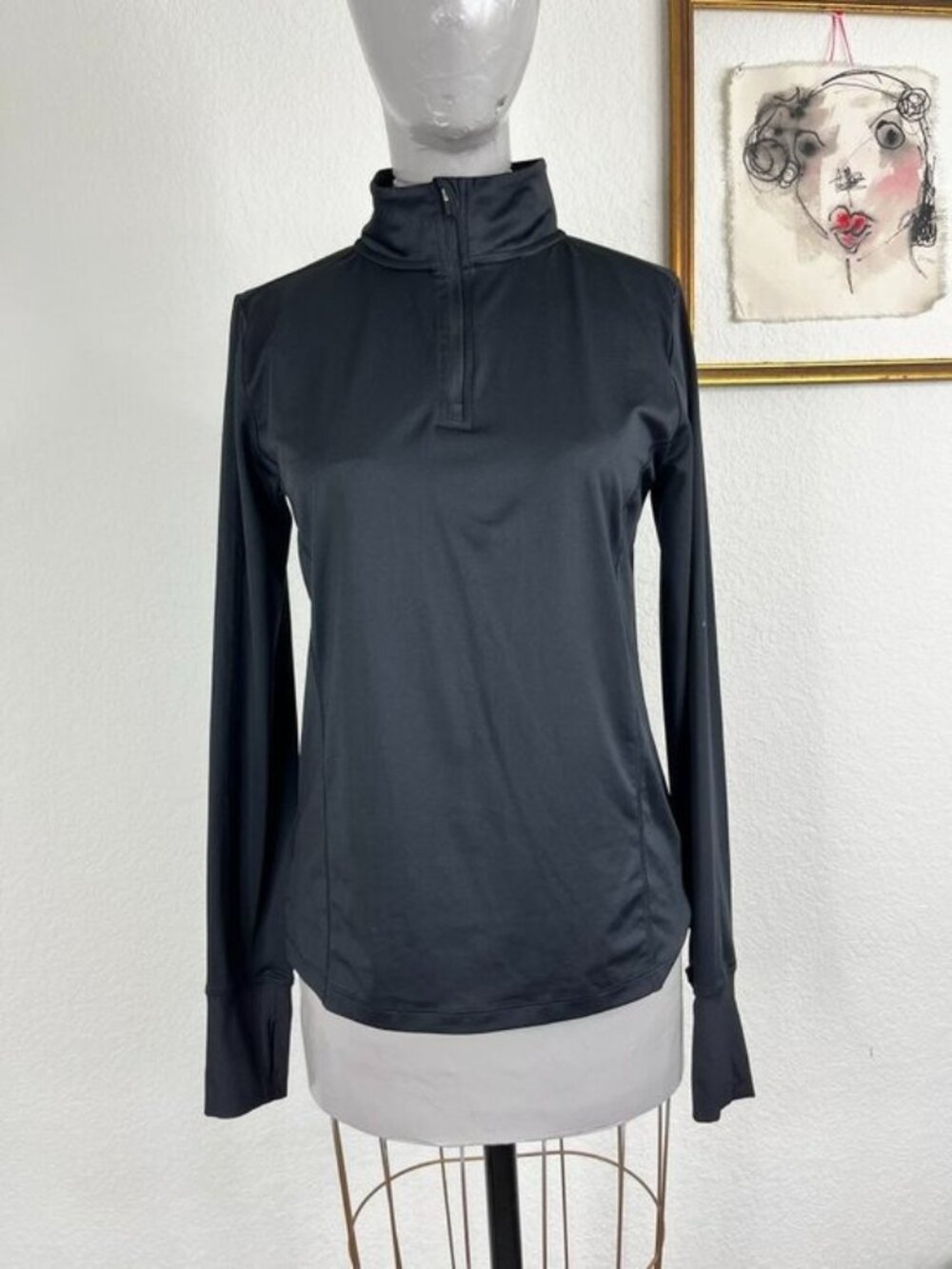 Peleton 1/4 Zip Logo Sleeve Pop Over Jacket